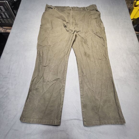 Dickies Other - Dickies Pants Mens 44x30 Green Regular Fit Straight Leg Distressed Work Wear